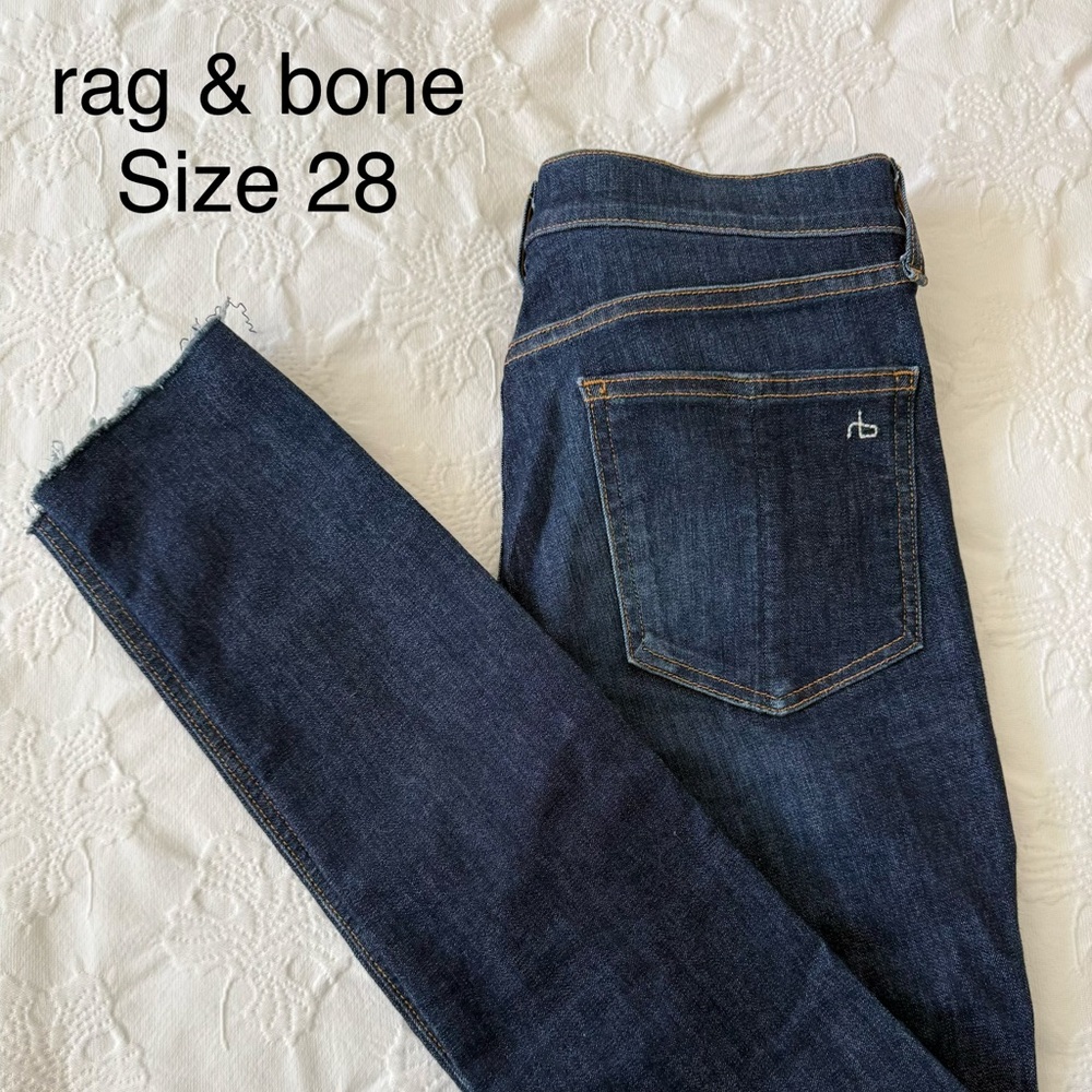 rag & bone Dark Blue Skinny Jeans